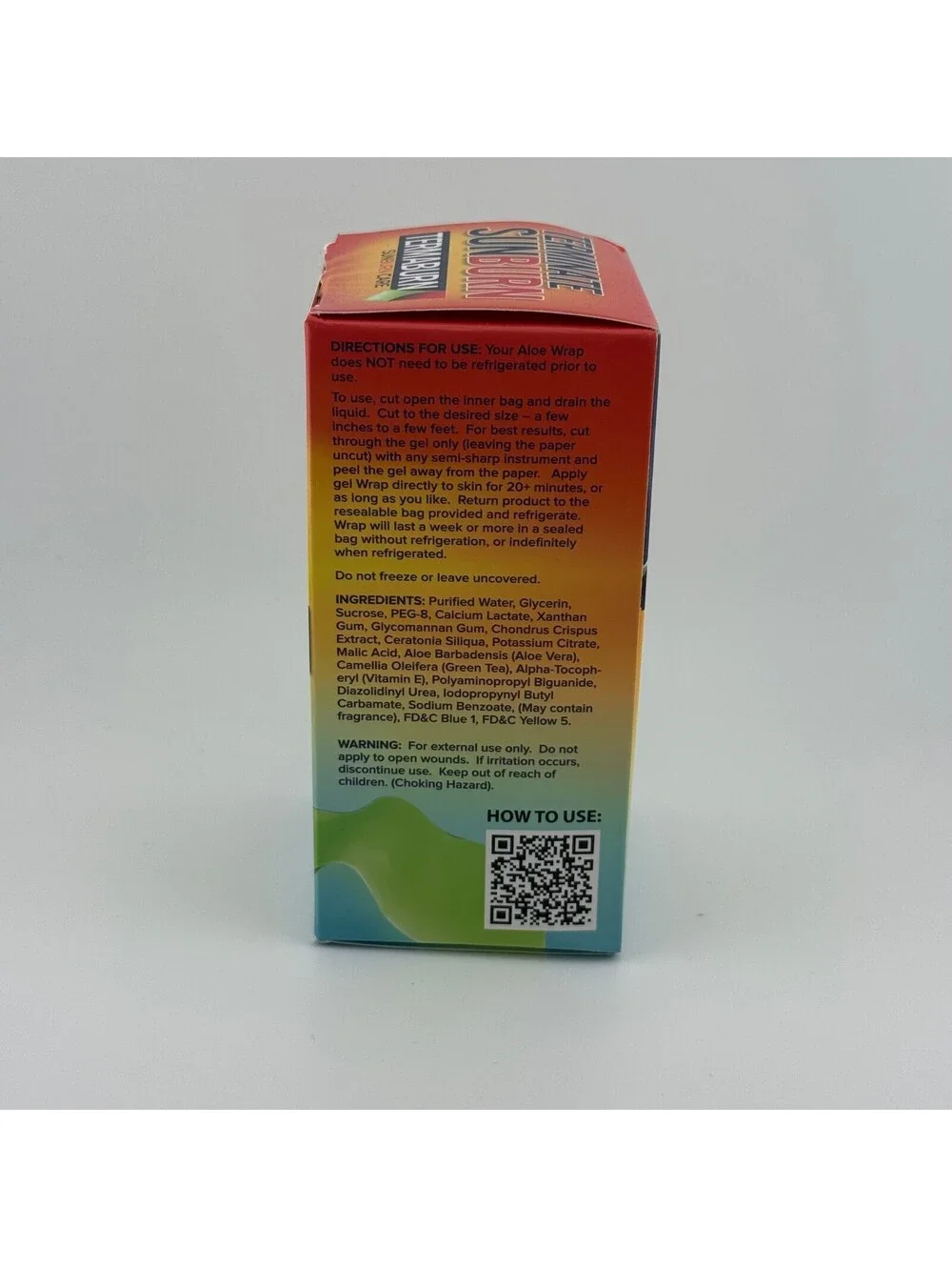 TermaBurn Post-Sun Aloe Wrap Sunburn Relief 100% Organic Aloe Vera 4